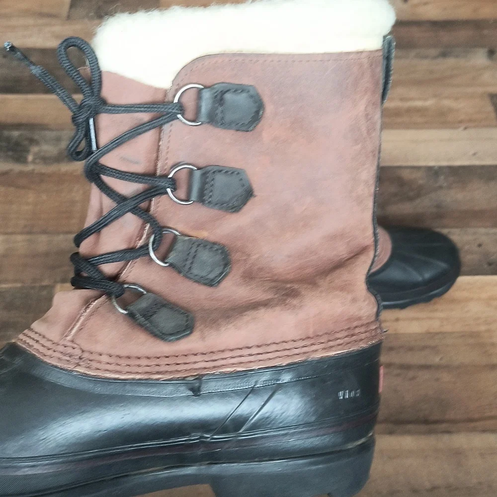 Sorel Kaufman Bighorn Insulated Winter Snow Boots Sz 10 Men